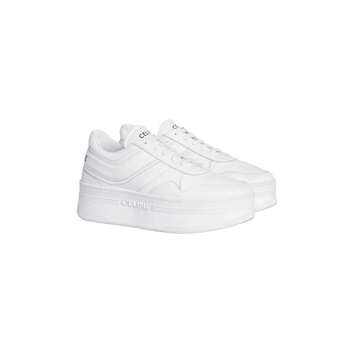 CELINE ホワイト プラットフォームスニーカー White Platform Sneakers