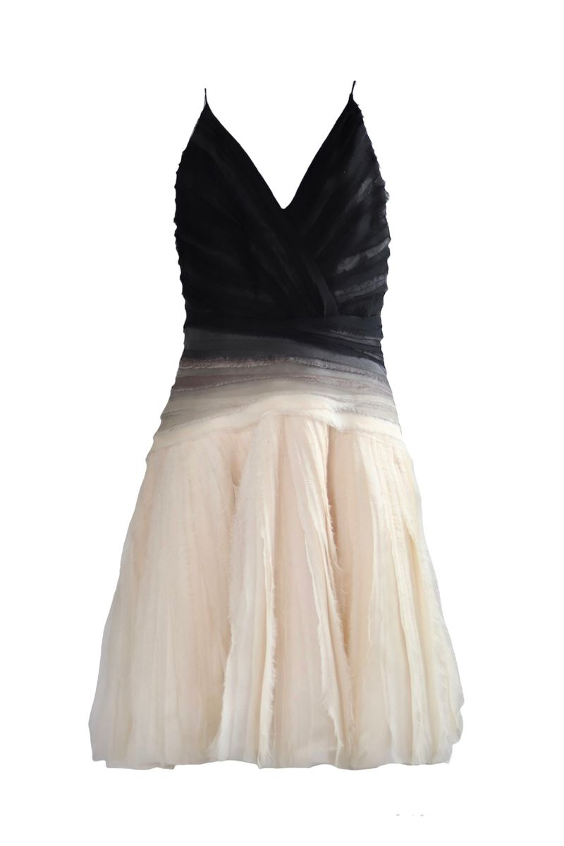Halston heritage sales ombre dress