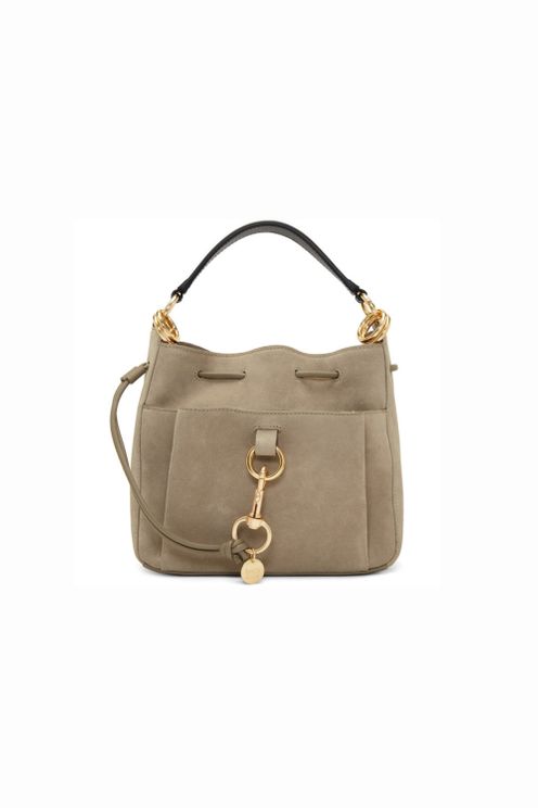 Medium Grey Tony Bucket Bag