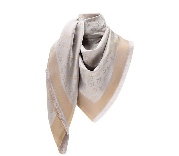 Silver Monogram Shine Shawl