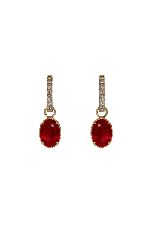 Vintage Red Earrings
