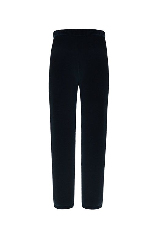 Dzianinowe spodnie black organic z kaszmirem TALL