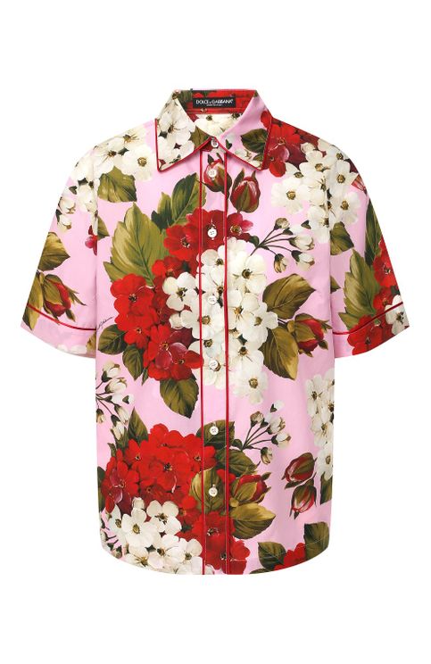 Geranium print poplin 