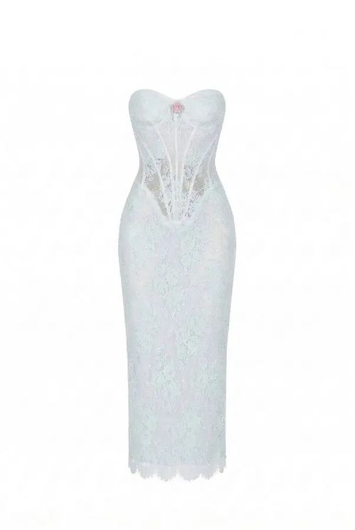 Blue Lace Corset Dress