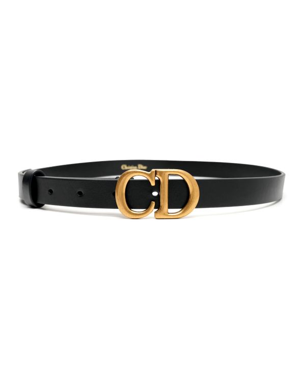 CD Saddle Calfskin Belt Black 70