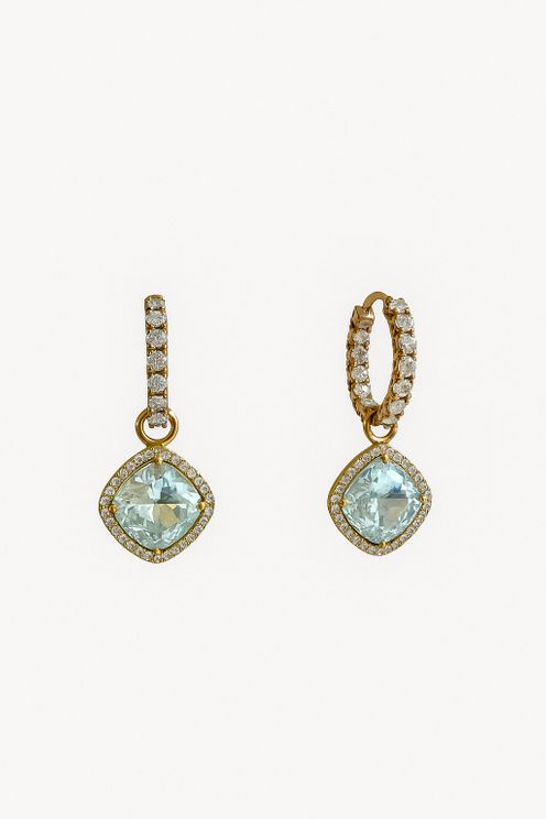 Celestial Aqua Glow Earrings
