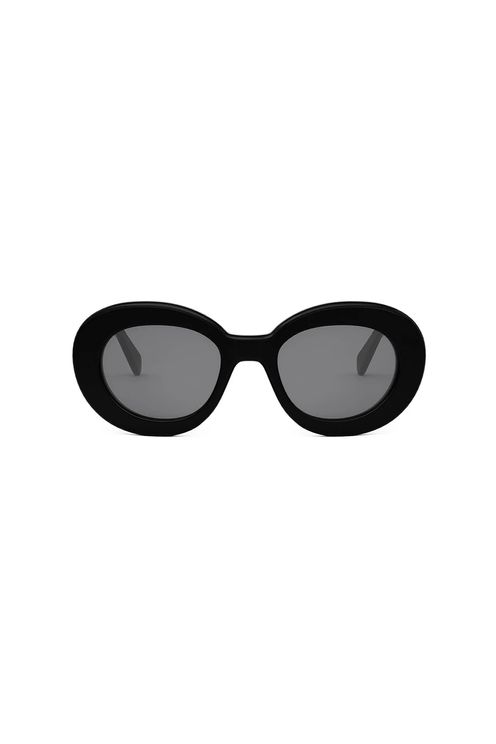 Triomphe 01 Round Black Sunglasses 