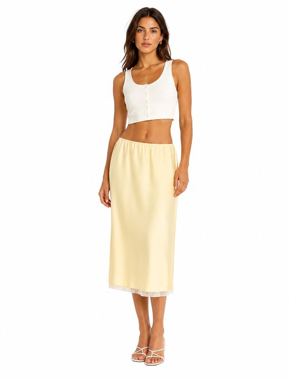 Yellow Slip Skirt