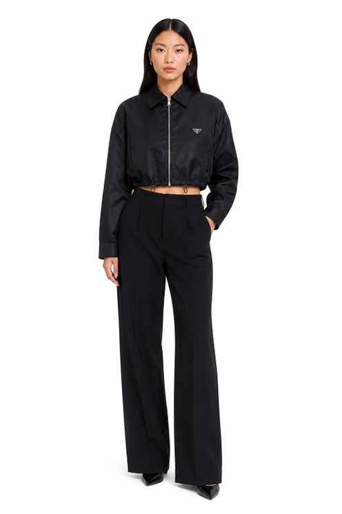Re-Nylon Cropped Blouson Jacket