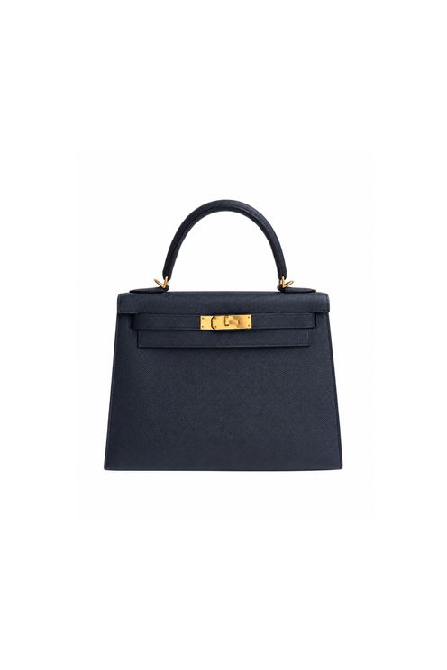 Kelly 28 Bleu Indigo Sellier Epsom GHW