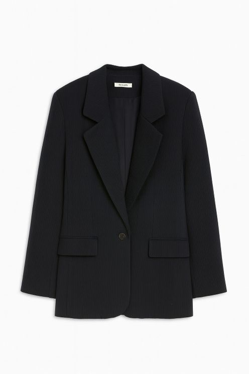 The Midnight Pinstripe Blazer