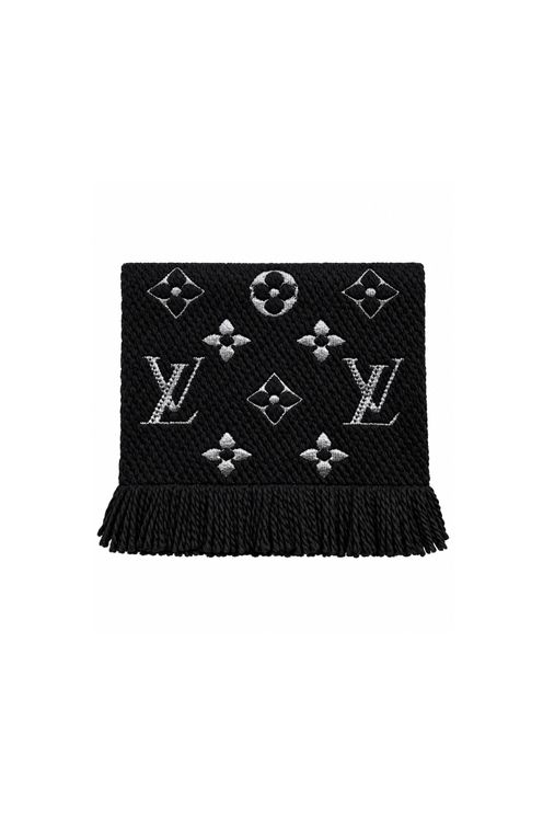 Logomania Shine Scarf Black & Silver