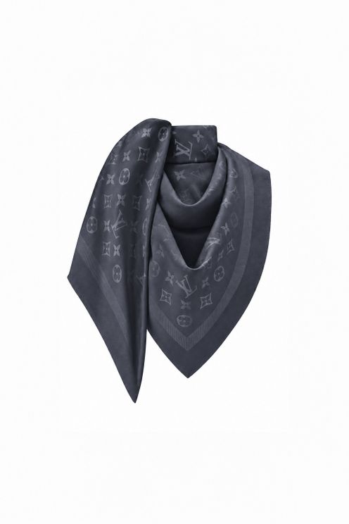 Monogram Shawl Anthracite