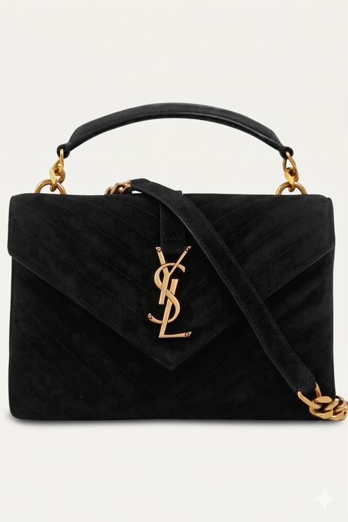 Medium Suede College Bag