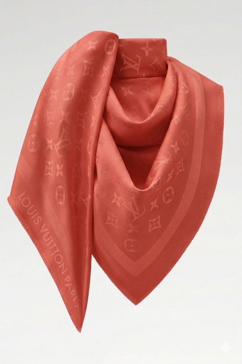Monogram Corail Shawl
