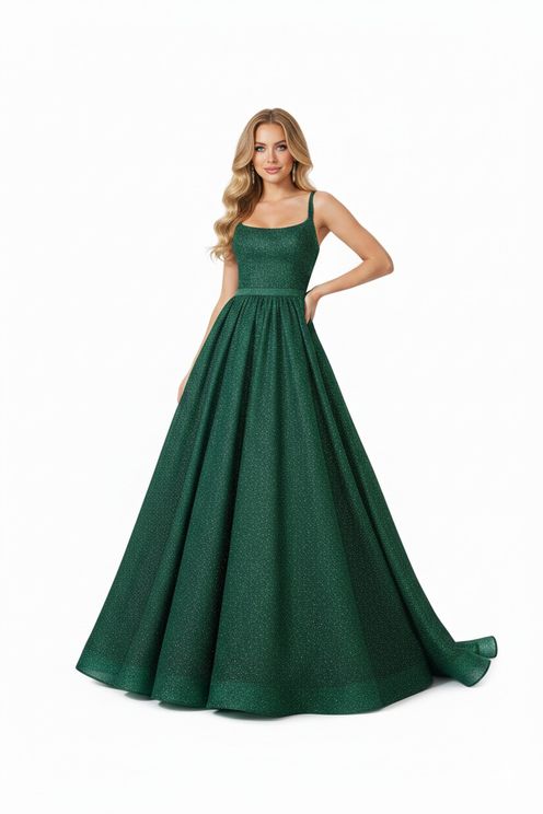Emerald Starlight Ball Gown