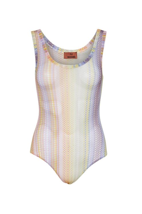 Missoni checked mesh bodysuit 