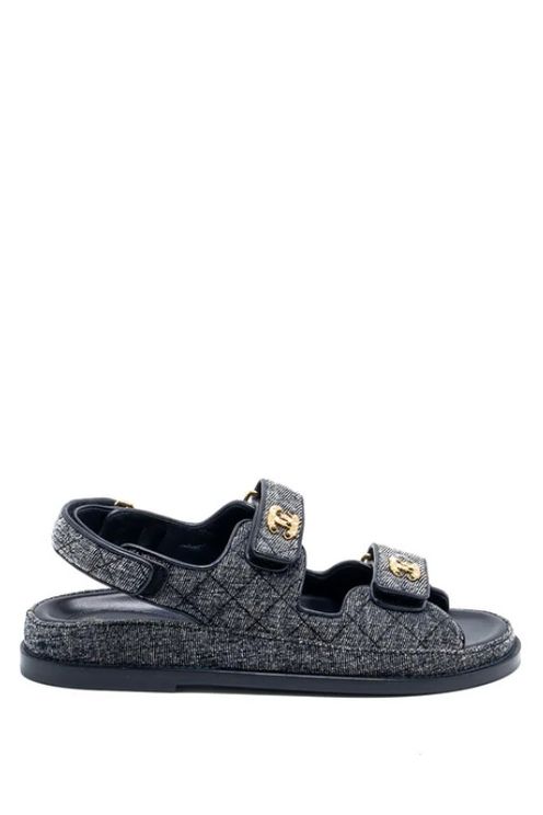 Denim Quilted Dad Sandals