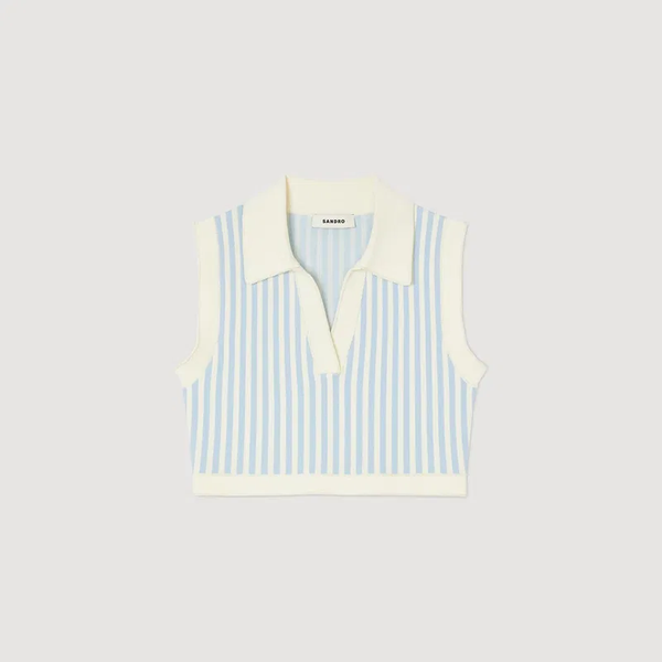 Seaside Swing Polo Crop