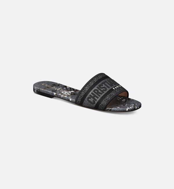 Dway Slide Grey Floral 