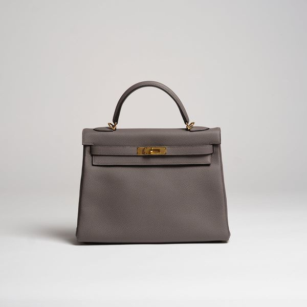 Kelly 32 Retourne Etain Togo Gold Hardware