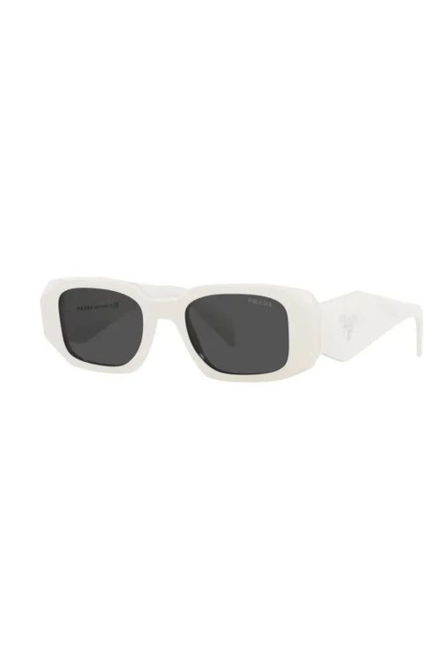 White Geometric Sunglasses