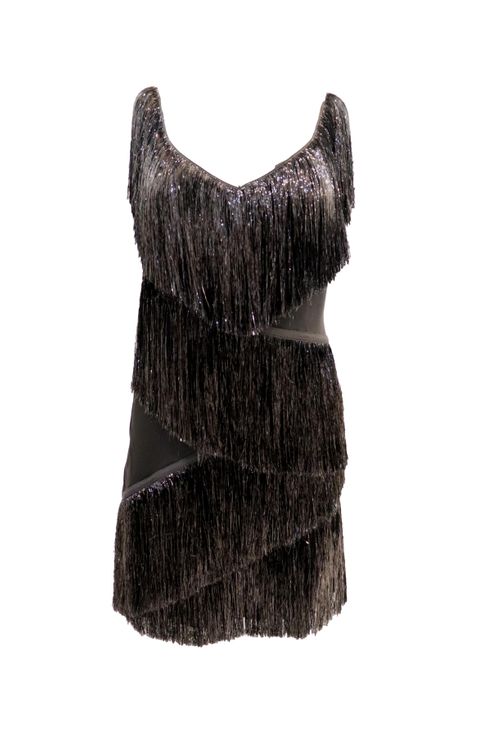 Fringe Black Dress