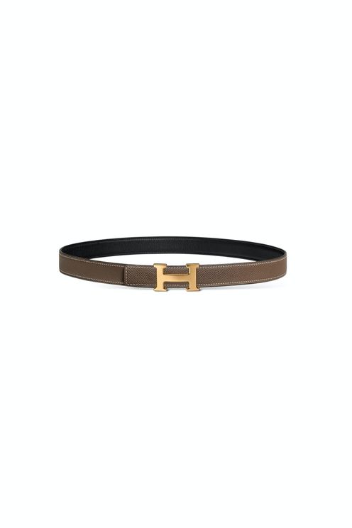 Mini Constance H Reversible Leather Belt