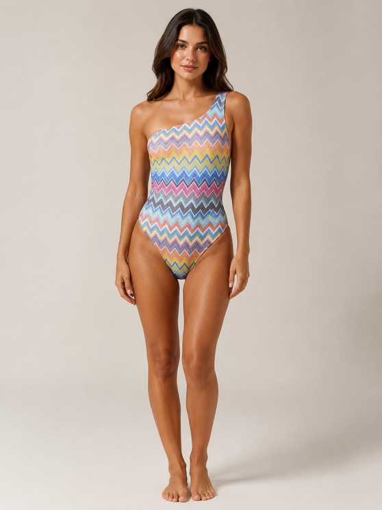 Chevron One-piece Swimsuit