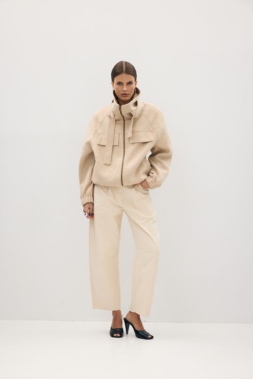 Spodnie Balloon – ecru