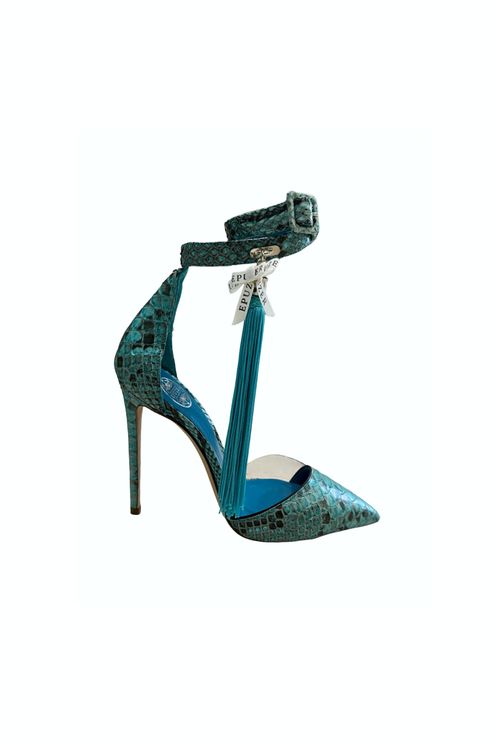 Azure Blue Heels