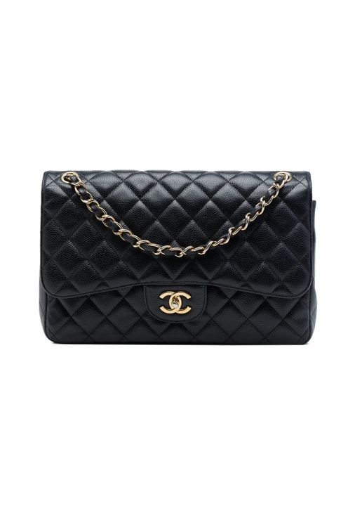 Jumbo Classic Caviar Double Flap Bag