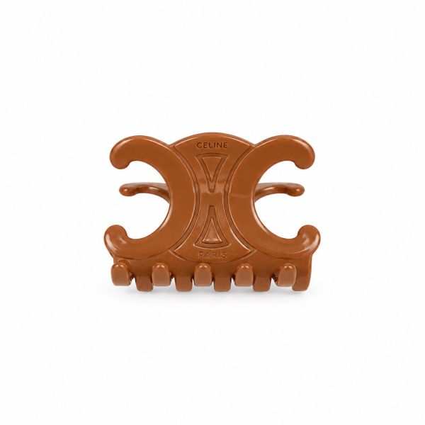 Large Hair Claw in Acetate Camel
