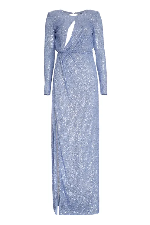 Blue Sequin Dress