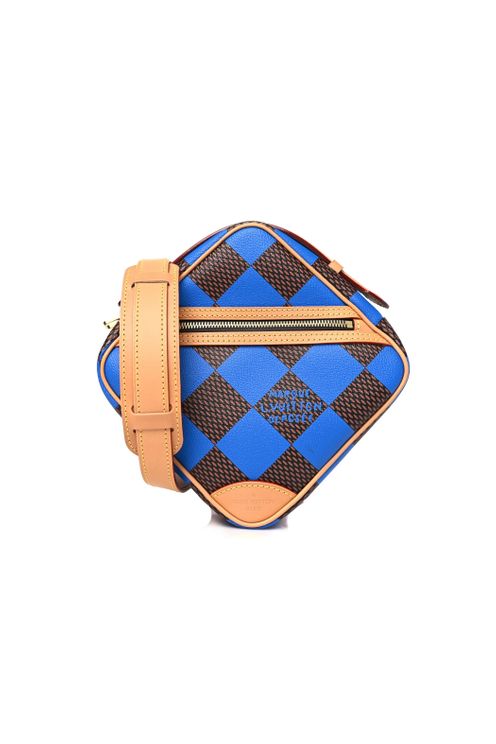Damier Pop Blue Chess Messenger Bag