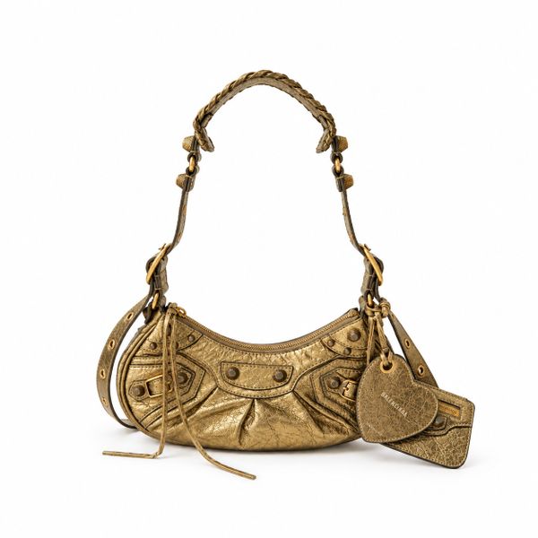 Balenciaga Le Cagole XS Metallic Gold