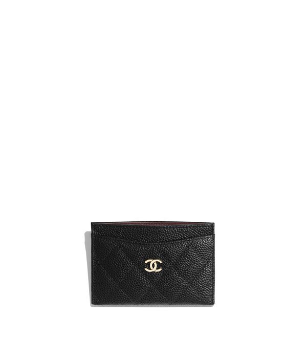 Classic card holer Grained Calfskin