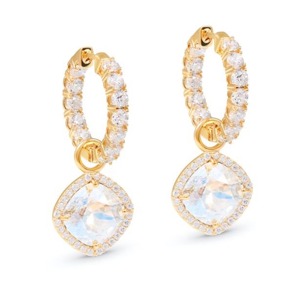 Fancy Stone Crystal Earrings