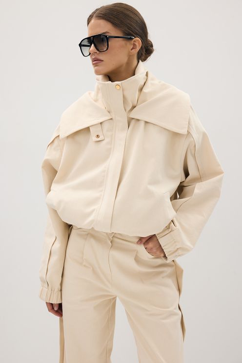 Kurtka Lara Denim – ecru