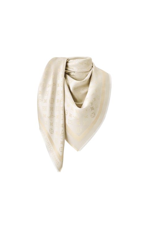 Monogram Blanc Shine Shawl