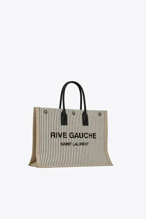 Rive Gauche Stripe Canvas Tote Rive Gauche Stripe Canvas Tote