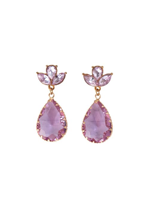 MIRA VIOLET EARRINGS