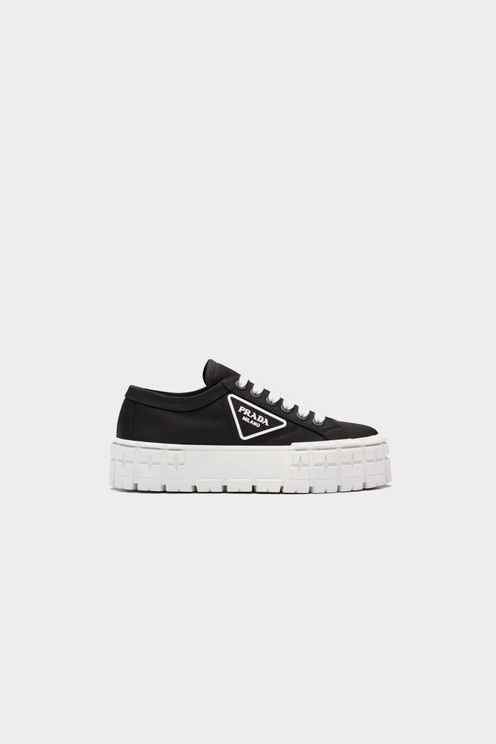 Double Wheel Nylon Gabardine Sneakers