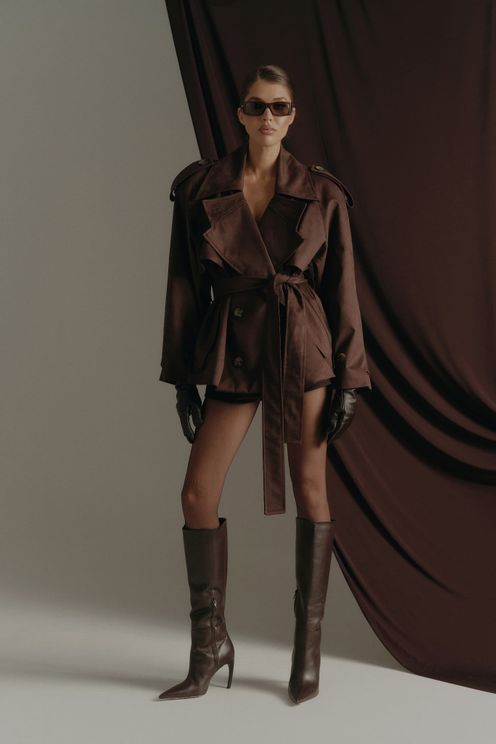 Płaszcz Skórzany Joanne Brown