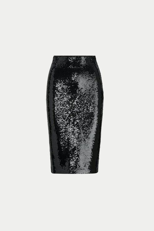 Black Sequin Skirt