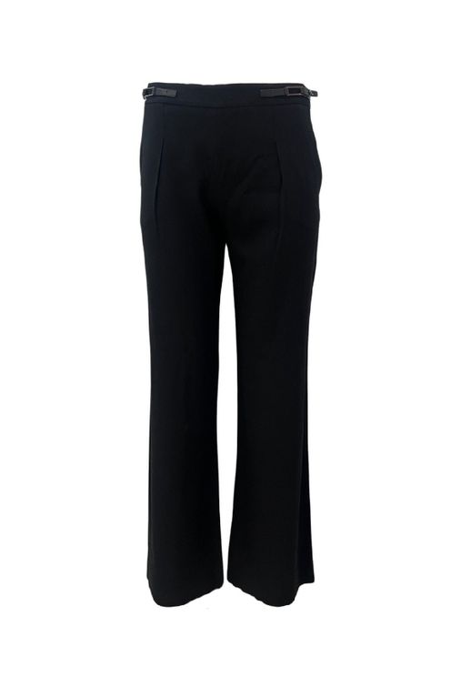 Navy Embellished Trousers