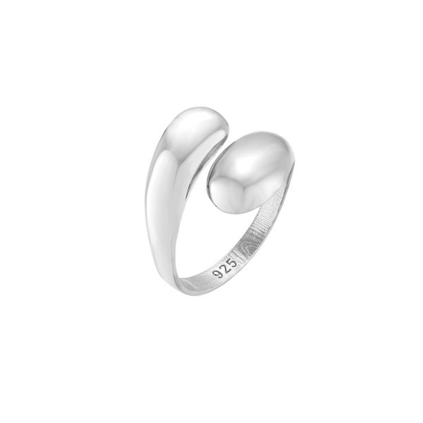 Srebrny pierścionek krople Srebrny pierścionek krople