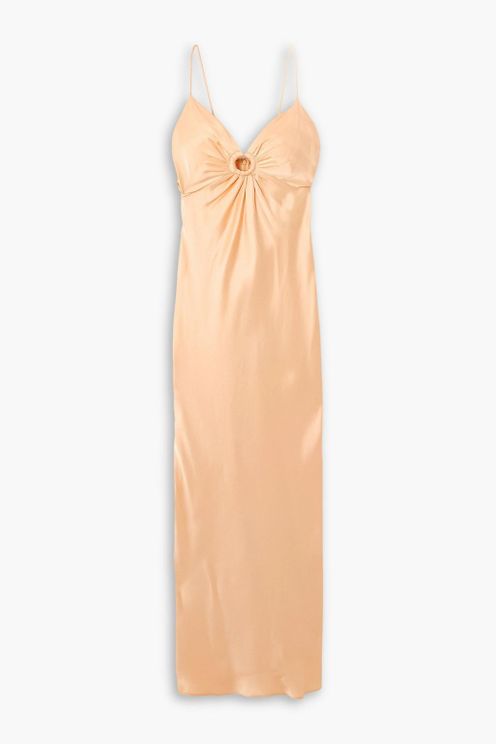 Peach Glow Slip Dress