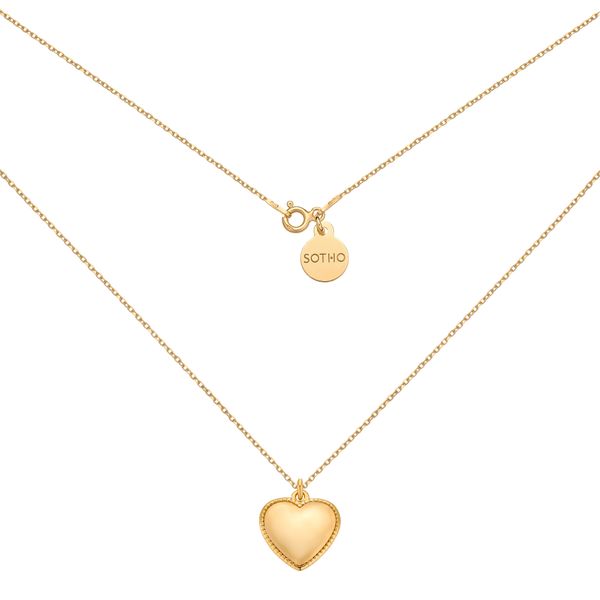 Złoty naszyjnik z sercem Złoty naszyjnik z sercem