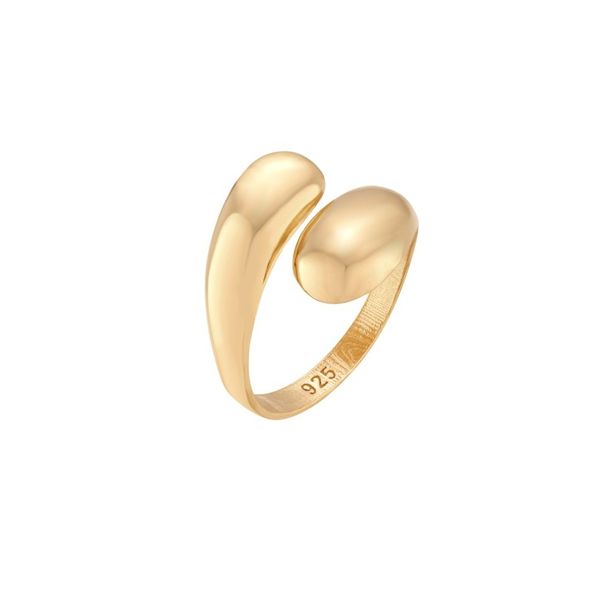 Złoty pierścionek krople